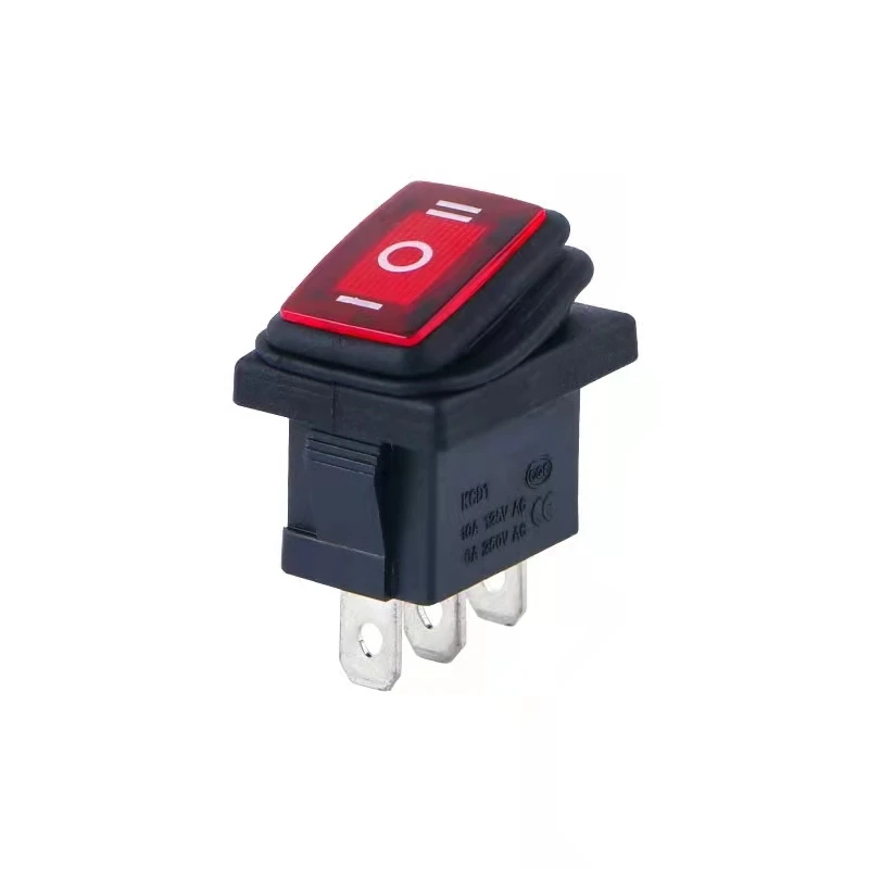 

KCD3 Waterproof Rocker Switch ON-OFF/ON-OFF-ON 3Pin,2/3 Position,Electrical Equipment With Lighting Power,15A 250VAC/20A 125VAC