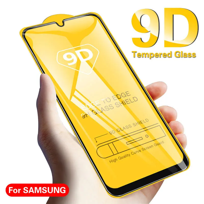 9D закаленное стекло для Samsung Galaxy A10 A20 A30 A40 A50 A60 A70 A80 A90 Защитная пленка экрана M10 M20