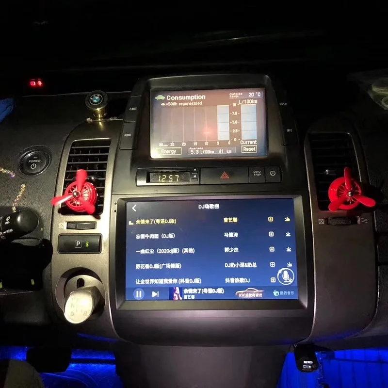 Prius Android 9,0 Восьмиядерный 4+ 64G Gps навигация Мультимедиа 1Din Android Автомагнитола для 2003-2009 Toyota Prius