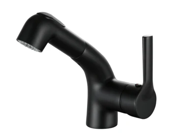 

NEW Bathroom Basin Faucet Single Handle Single Hole Mixer Tap Deck Mounted Hot And Cold Tap Sink Brass Faucet BLACK