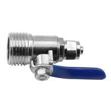 1/2 до 1/4 дюймов контроль кухня дома мяч Lockout резьбовой вход обратного осмоса очиститель воды запорный трубчатый разъем