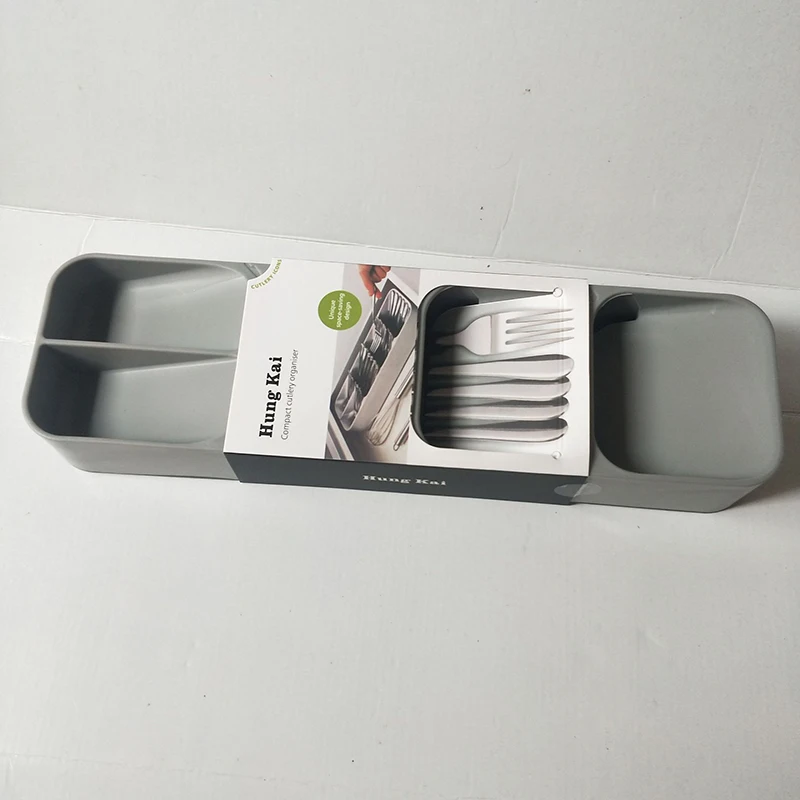 

New PP Kitchen Drawer Organizer Tray Spoon Cutlery Separation Finishing Storage Box Cutlery Kitchen Storage Organization