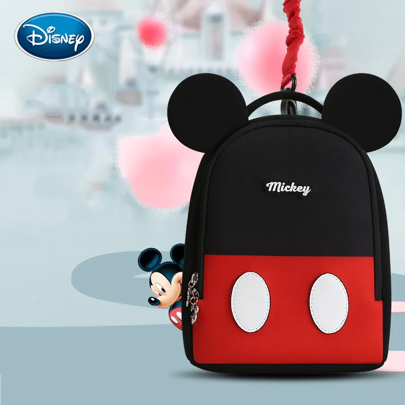 Disney стильная футболка с изображением персонажей видеоигр Детская сумка для мальчиков и девочек 1-3-6 лет, Детская стильная футболка с изображением персонажей видеоигр детская маленькая сумка, сумка на плечо, анти-потерянный рюкзак