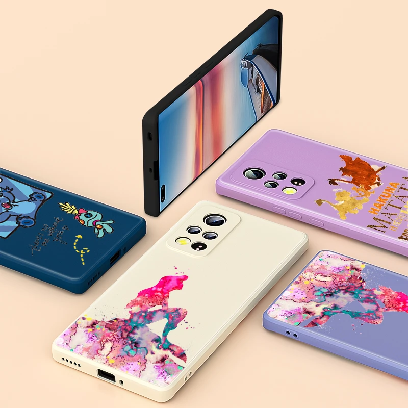 Disney Style Stitch Liquid Silicone Soft Cover Phone Case For Honor 50 Se V40 30 30s e s Lite Pro Plus 5g Phone Case Covers Aliexpress