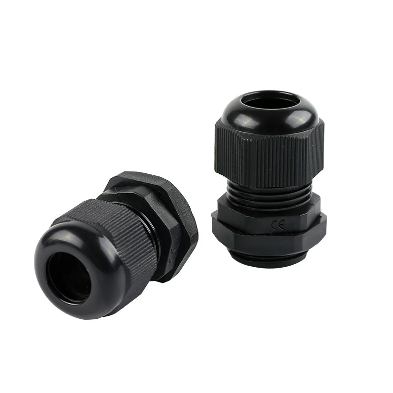 1pc IP68 PG7 for 3-6.5mm PG9 PG11 PG13.5 PG16 PG19 PG21 PG25 PG29 Wire Black Waterproof Nylon Plastic White Cable Gland