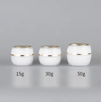

2020 New 30g 50g Empty Cosmetic Pack for Eye Cream Portable Travel Cream Box Acrylic Jar Refillable Bottle