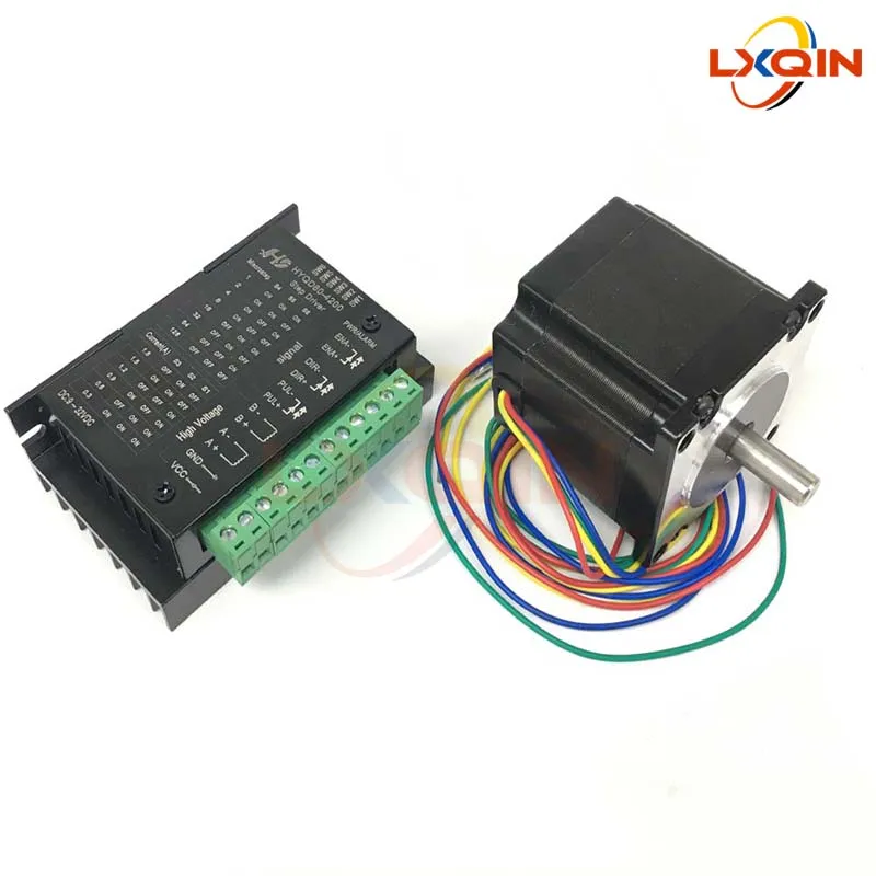 Lxqin Impressora Stepper Motor com Motorista Hyqd604200 para Xp600 I3200 Cabeça de Impressão para Allwin Xuli Humano y Eixo Alimentação de Papel Motor