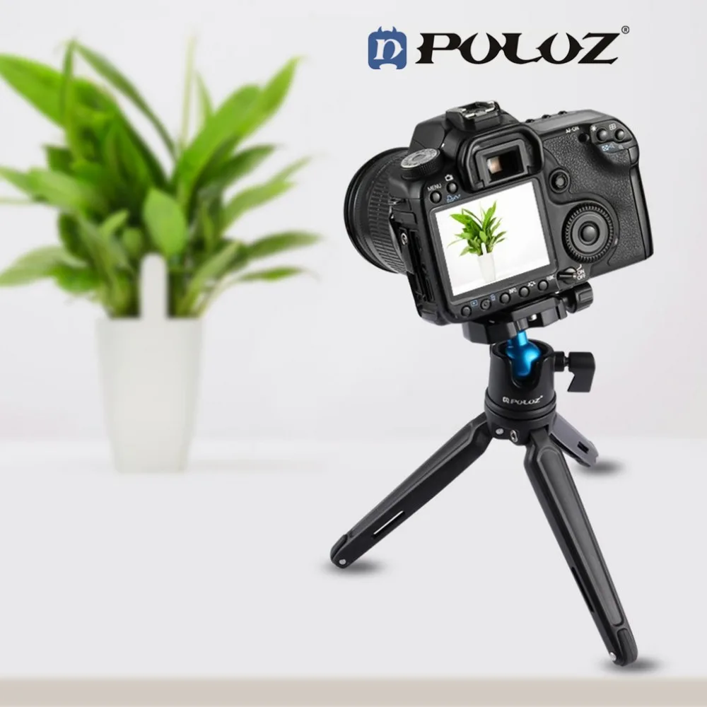 

PULUZ Mini Metal Tripod Mount With 360-degree Ball Head Holder Stand Mount Professional Camera Tripod Large Compatibility