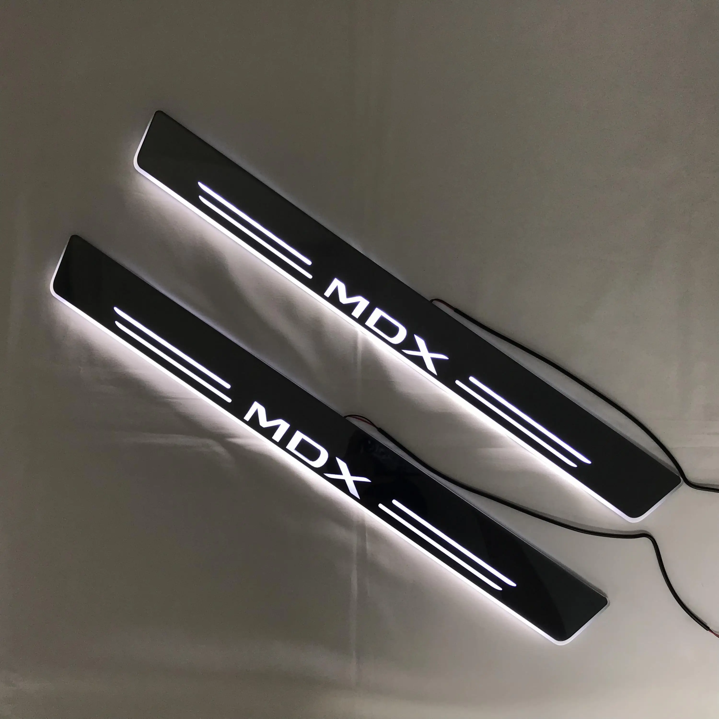 Osmrk светодиодные движущиеся двери scuff для Acura mdx динамические порога плиты плоской накладки потока/еще светильник, 2 шт