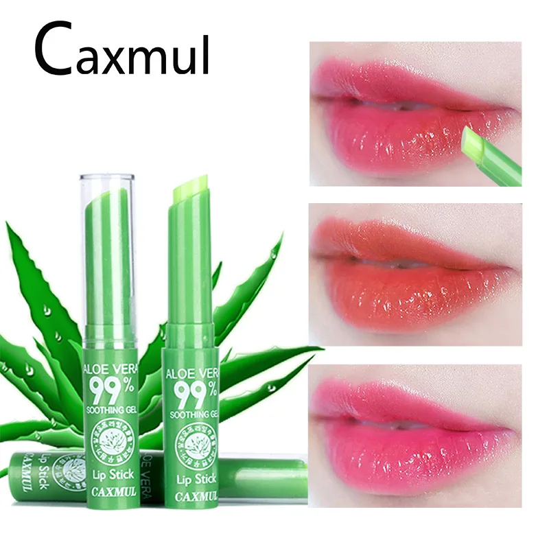 

10pcs/set Lips Care 99% Aloe Vera Color Lipstick Temperature Change Jelly Lipstick Long Lasting Moistourizing Lips Makeup set