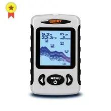 LUCKY FF718D-Ice 2,2 дюймов lcd Портативный рыболокатор 200 кГц/83 кГц двойной локатор частота 100 м детектор для снасти для подледной рыбалки