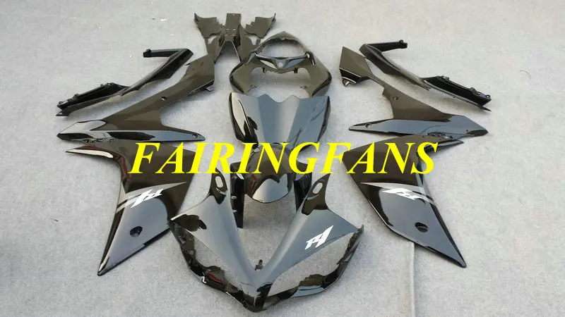 Комплект обтекателей под давлением для YAMAHA YZFR1 07 08 YZF R1 2007 2008 YZF1000 глянцевые черные