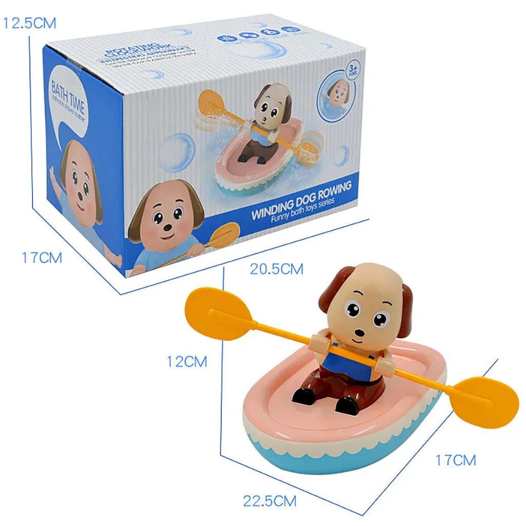 Игрушка для купания щенок гребная лодка детская игрушка для воды игрушка для плавательного бассейна головоломка интерактивная игрушка обучающая игра для воды детские игрушки