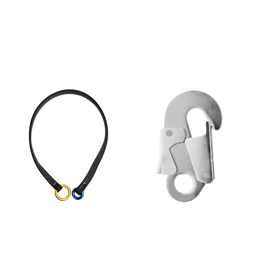 1 set Outdoor Tree Climbing Rope Friction Saver Belt Retrievable Anchor Gear