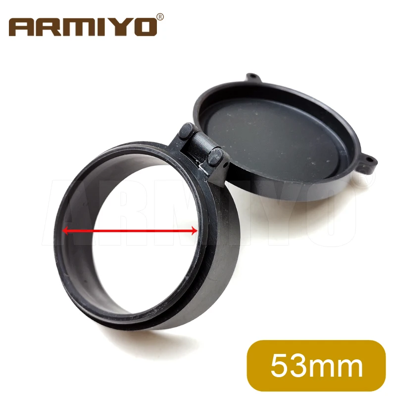 Armiyo 25.4-69mm Dia Scope Lens Cover Flip Up Quick Spring Protection Telescope Cap Objective Lense Lid Hunting Accessory rifle scope lens cover rifle scope protector