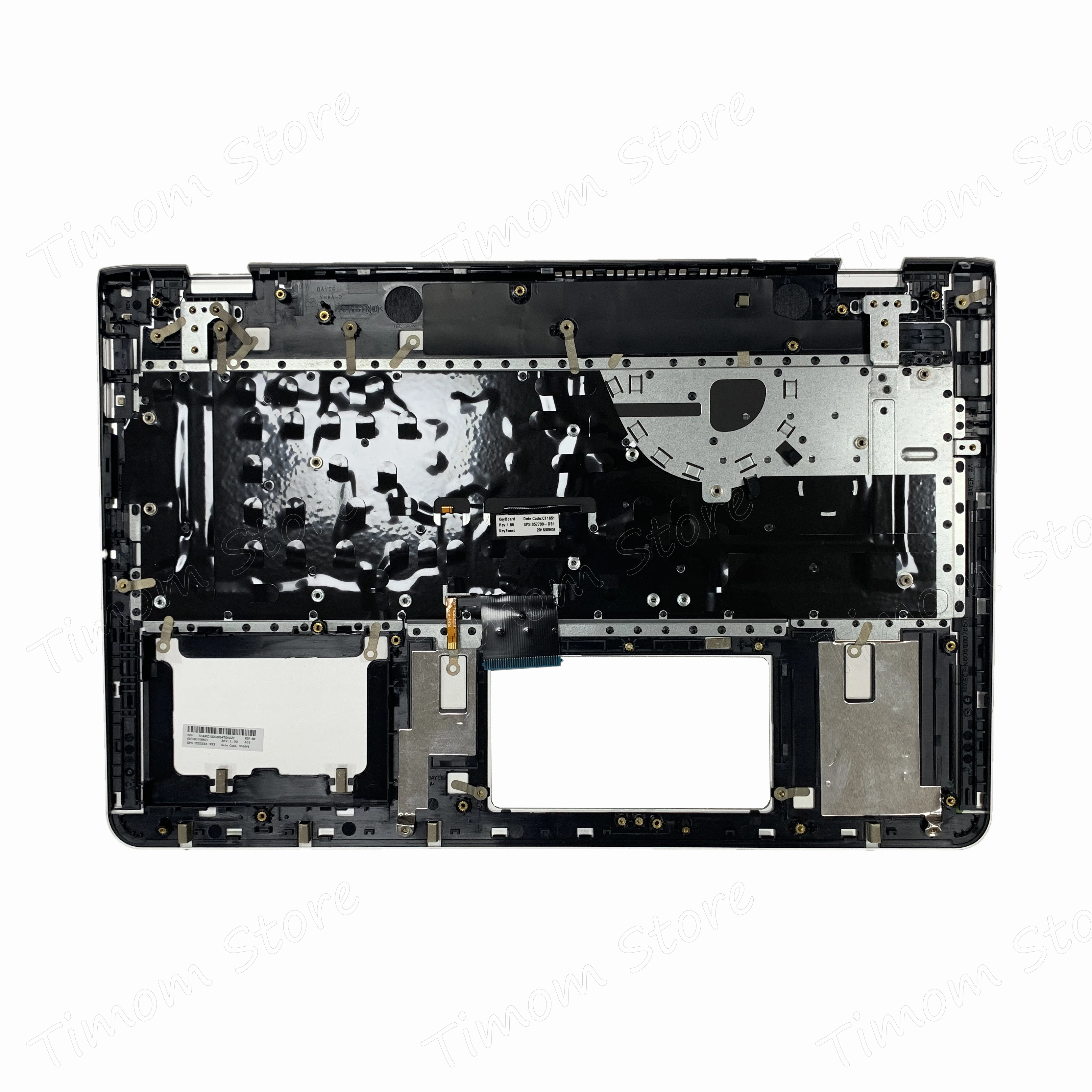 6070B1018801 857799 001 DB1 серебристо серый ободок Blacklit Keyboard VER:EN/FR оригинал для HP ENVY 15 AS Serie 6