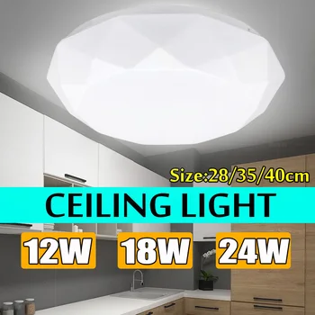 

Modern Led Ceiling Lights 12/18/24W Round ceiling lights for Living Room Bedroom White led ceilling lamp IP44 Dust-proof