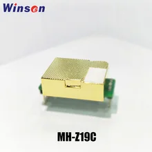 2 pces winsen co2 sensor MH-Z19C ndir co2 módulo de alta sensibilidade baixo consumo de energia uart pwm saída longa tempo ouro câmara