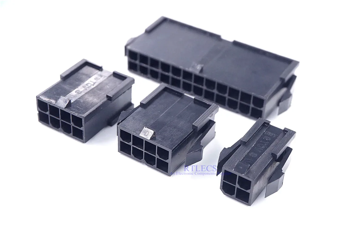 

5 Pcs CPU 4.2 mm 4 8 24 PIN Receptacle Housing PC computer EPS ATX PSC Motherboard Mainboard Power Connector Shell Crimp
