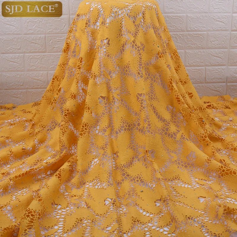 New Light Purple African Lace Fabric Water Soluble Guipure French Lace Fabric High Quality Nigerian Lace Fabric For WeddingA1668