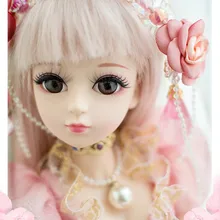 1/3 BJD куклы 60 см 19 шарнирные куклы(парик+ обувь+ одежда+ волосы+ глаза+ макияж) игрушки Коллекция девочек подарок на день рождения