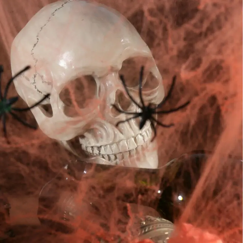 Белый страшный паук украшение на Хэллоуин для бара дом с привидениями реквизит