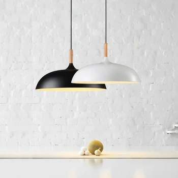 

Modern Creativity Simplicity E27 LED chandelier indoor wood bedroom living room loft lighting fixture restaurant Lid hang lamp