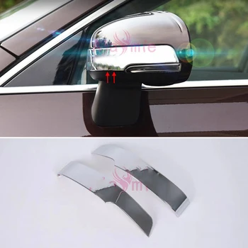 

2018 Door Side Wing Mirror Overlay Panel Rear View Trims Frame Chrome Car Styling For Volvo XC60 Accessories