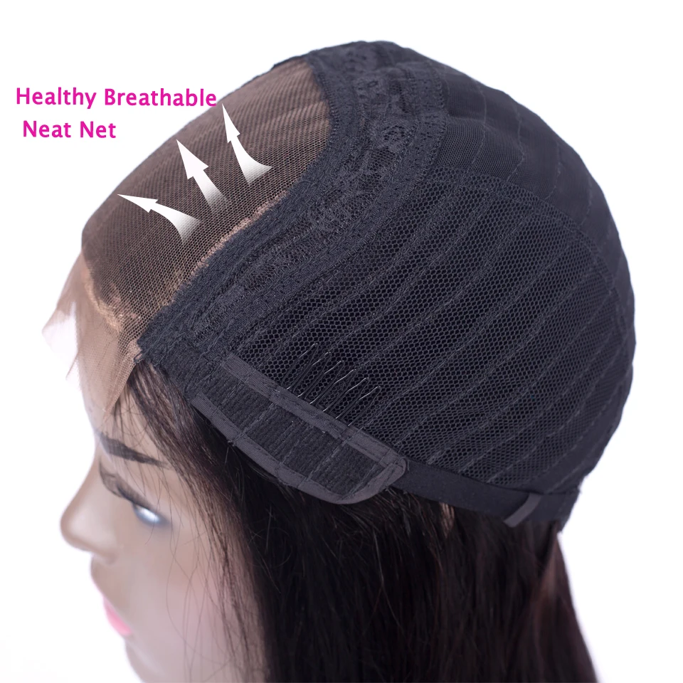 LEVITA short afro kinky curly human hair wigs 4�4 lace closure wig Brazilian Lace Closure Wigs for women non-remy 150% Density