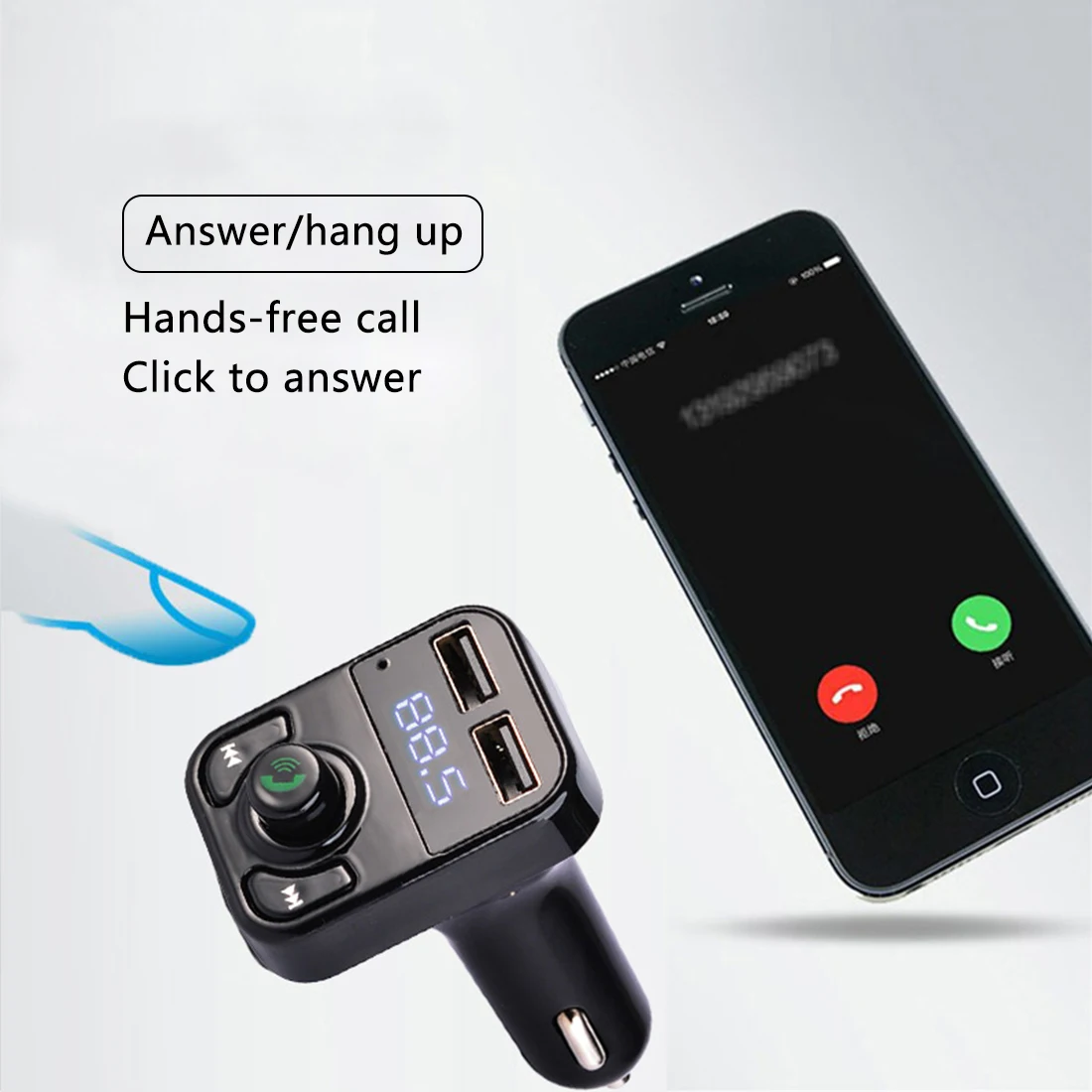 Автомобильный MP3 аудио плеер Bluetooth автомобильный комплект fm-передатчик громкой связи вызов 5 в 3.1A двойной USB телефон зарядное устройство автомобиль прикуриватель