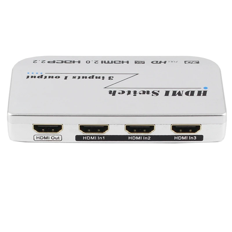 Hdmi переключатель 3X1 4Kx2K@ 60Hz 3 в 1 3 порта Hdmi Двойной режим коммутатор 3D с ИК беспроводным пультом дистанционного управления