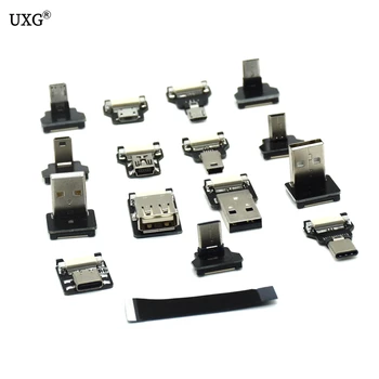 

FFC Micro Type-C USB FPV Slim Thin Flat Soft flexible FPC charge AV output OTG Cable for FPV Brushless Handheld Gimbal monitor