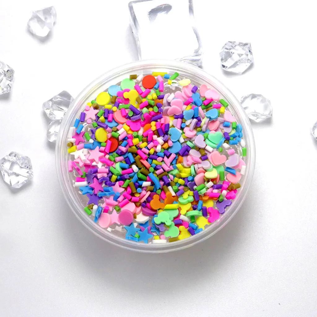 2pc Crystal Cloud slime Kids Relief Stress Toys Gift Anti-stress toy Play dough cute slime charms Polymer Clay Anti stress #B