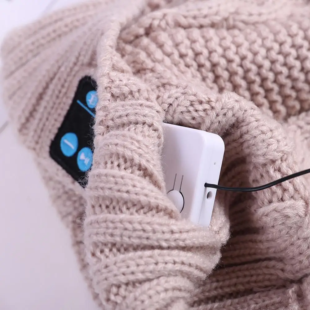 Спортивная шапка, Bluetooth гарнитура, беспроводная, цветная, музыкальная, теплая, зимняя, вязаные шапки, свободные руки, наушники, шапка для смартфона