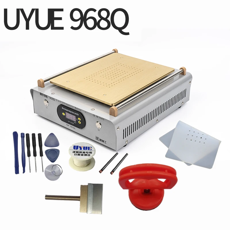Стекло lcd сенсорный экран Сепаратор UYUE 968Q Встроенный вакуумный насос максимум 14 дюймов мобильный телефон разборка и техническое обслуживание инструменты - Цвет: 220V