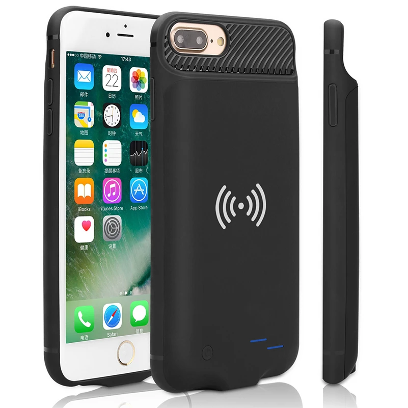 Funda cargador de para iPhone 6, 6S, 7, 8, Banco de energía, carga inalámbrica, paquete de batería externa, funda con Audio para iPhone 6s, 7P, 8 P|Cajas de de batería| - AliExpress