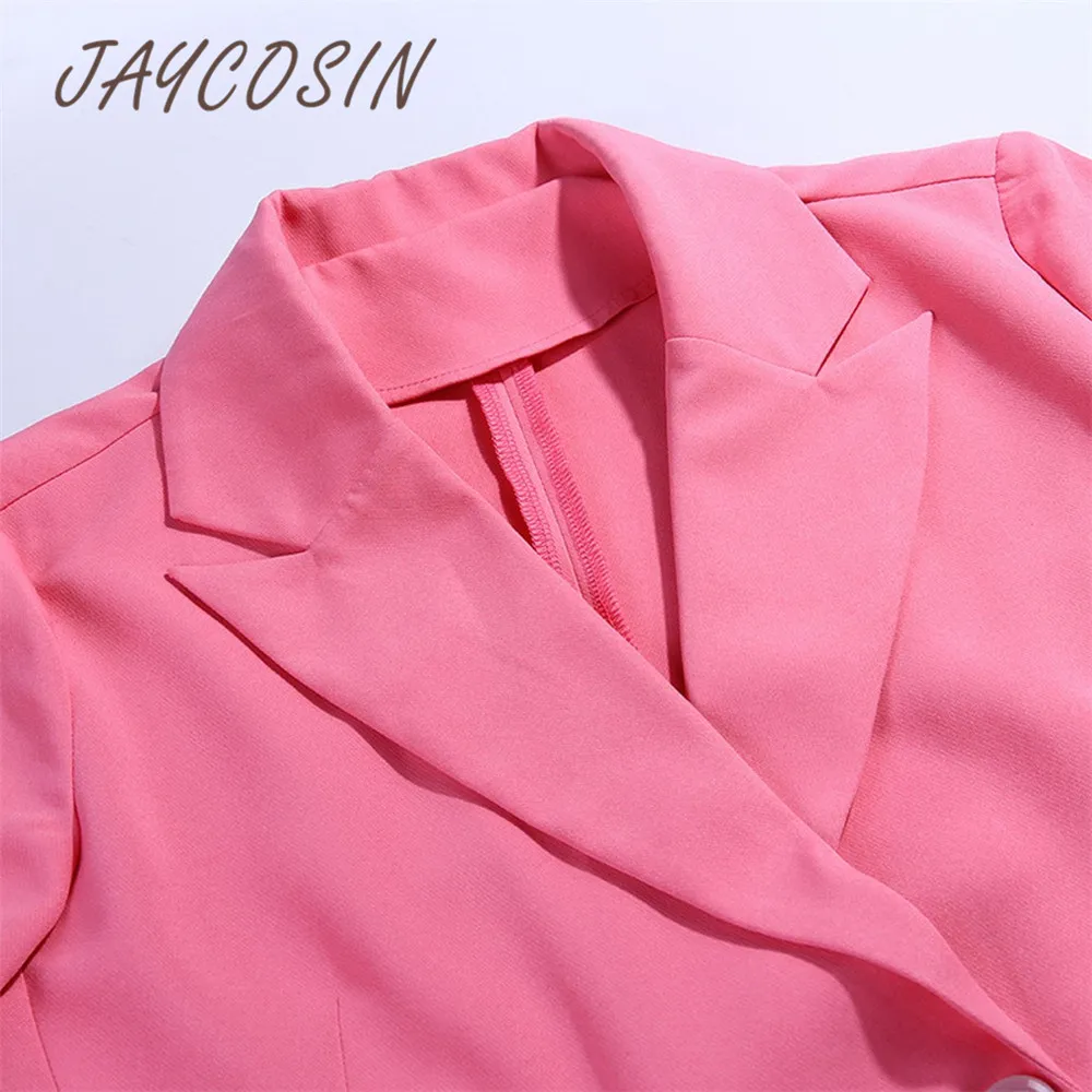 JAYCOSIN пальто Женская офисная одежда костюм женское длинное пальто с карманами на пуговицах пальто размера плюс Тонкий Блейзер Топы осенние блейзеры для женщин