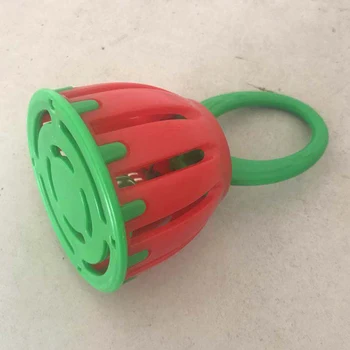 

Montessori Wooden Cage Rattles Toy Musical Hand Bell Instruments Shaking Handbell Toys Intellectual Educational Toys