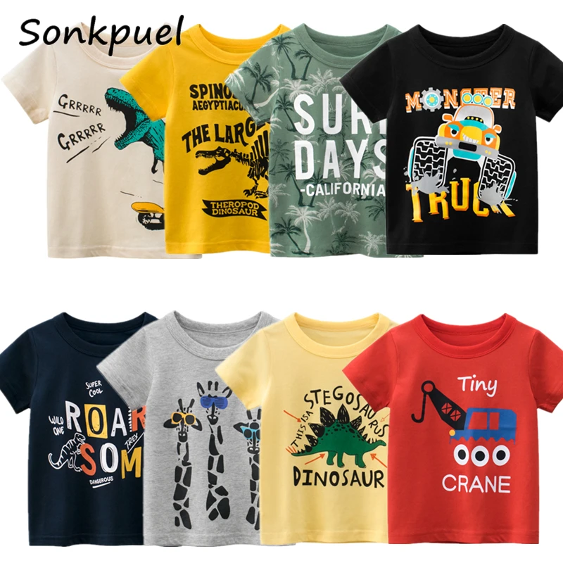 Boy T-Shirt Tees Top-Costume Tops Summer Clothes Toddler Girl Baby Fashion Cotton Children