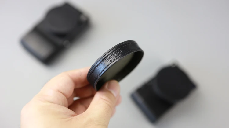 High Quality Leather Front Lens Cap/Cover Waterproof Protector Fit For RICOH GR/GR2 /GRII Sony RX100 III IV V M3 M4 M5 RX100M6