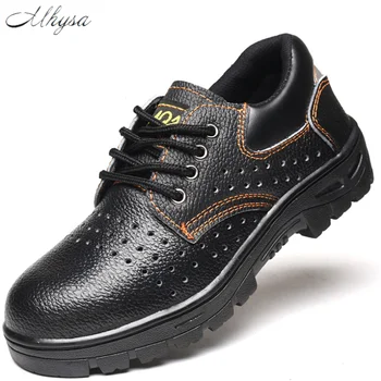 

2020 Autumn Men's Low Top Safety Anti Smashing Work Boots Men Safety Shoes Waterproof Non-slip Work Shoes Wear-resistant Boots