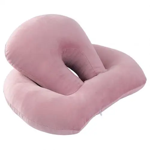 Light Pink 34x43x17 см Многофункциональная портативная подушка для шеи, подушка для путешествий, офиса, стола, сна, сна - Color: Light Pink