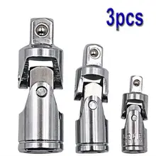 360 градусов Поворотный ударный адаптер Универсальный шарнирный разъем 1/4 3/8 1/2 3 шт набор