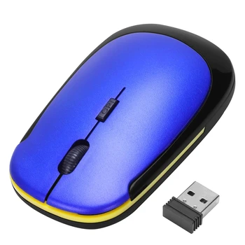 

Ultra-Slim Mini USB Wireless Optical Wheel Mouse Mice for All Laptop HP Dell(blue)