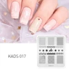 New Arrival Nail Art Templates Honeycomb & Grid Beauty Pattern Nail Polish Stamp Printed Plates Nail Stencil Manicure Tool 2