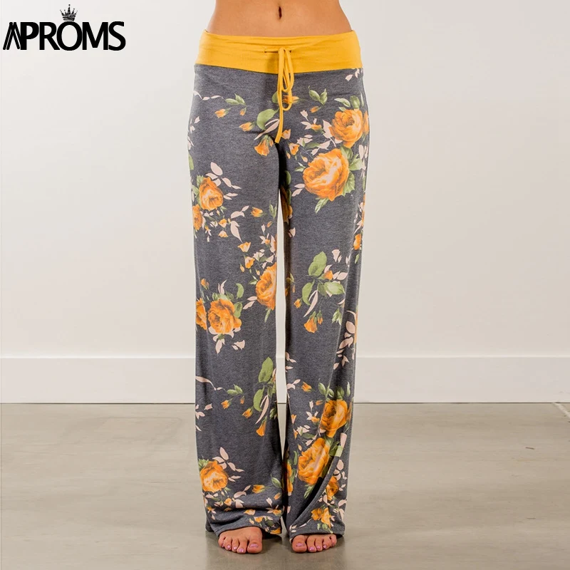 yellow high waisted wide leg pants
