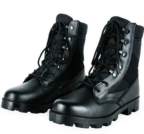 Г., зимние тактические ботинки Мужская дышащая камуфляжная защитная обувь для пустыни военные армейские ботинки - Цвет: Black