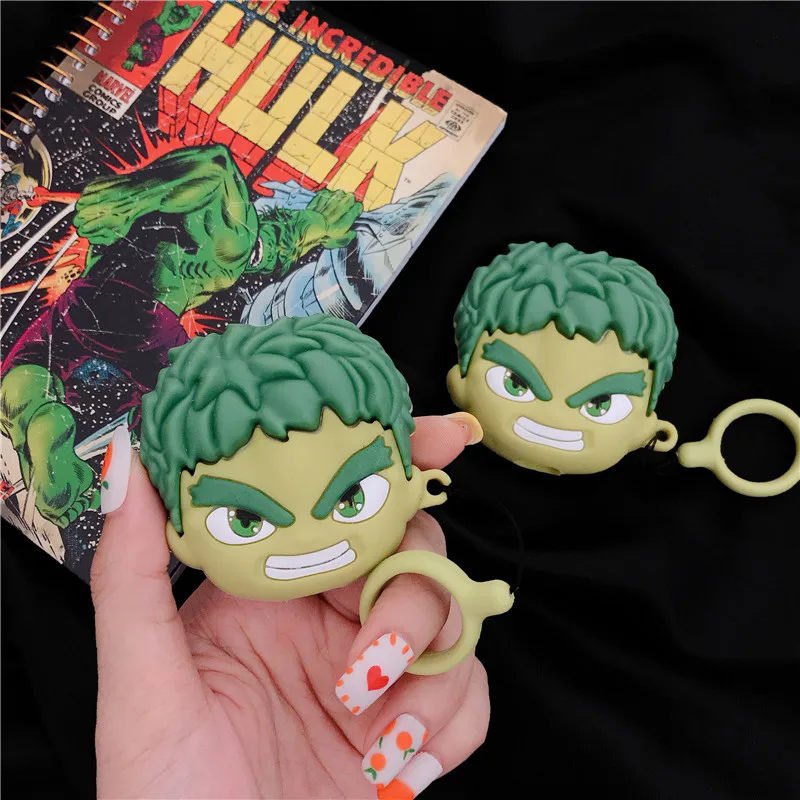 

Funny Silicone Case For Apple Airpods 2 Case Cute Silicone Bluetooth Earphone Cover For airpod Headset Cartoon Charging Box Bag