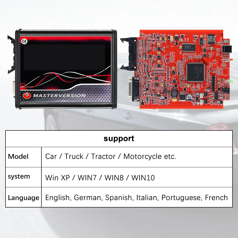 Онлайн KESS V2.53 V5.017 ЕС красный 2020 блока управления двигателем Титан KTAG V2.25 V7.020 чип