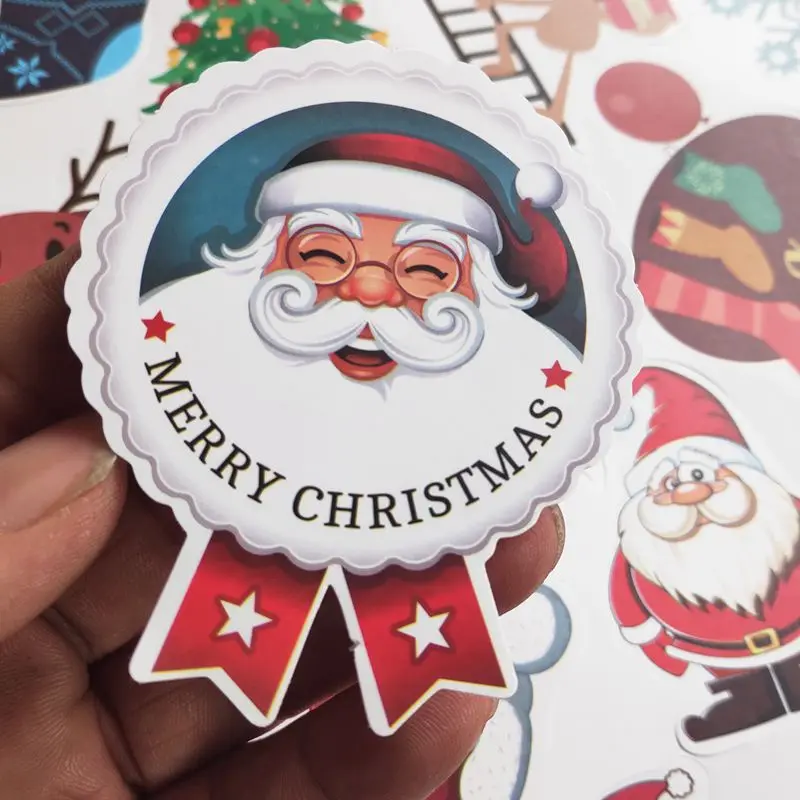 134 шт./компл. Merry Christmas Стикеры уличных танцев Doodle Стикеры костюм; Детский костюм на Рождество День Водонепроницаемый ПВХ Стикеры скейтборд Стикеры
